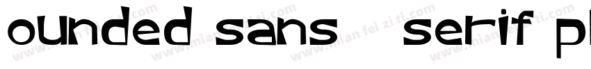 ounded sans   serif playful font字体转换